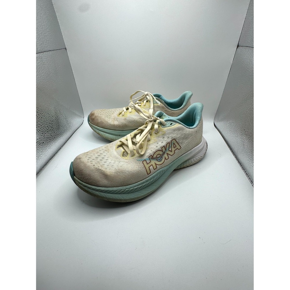 Hoka One One Mach 6 Women 8 B Sneaker Frost Rose Gold Jacquard Running‎ Shoes